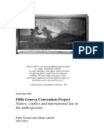 Fifth Geneva Convention Project: Nature, Conflict and International Law in The Anthropocene