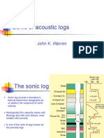 Sonic or Acoustic Logs: John K. Warren