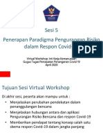 Presentasi Penerapan Paradigma Pengurangan Risiko Bencana Dalam Respon Covid 19 Di Indonesia