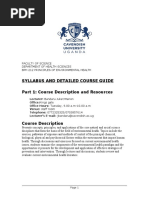 Syllabus and Detailed Course Guide Part 1: Course Description and Resources