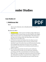 Gender Studies: Case Studies Of: 1. Mukhtaran Mai