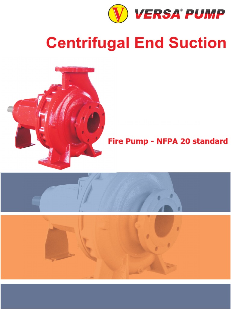 Centrifugal End Suction Fire Pump Specs | PDF | Valve | Pump