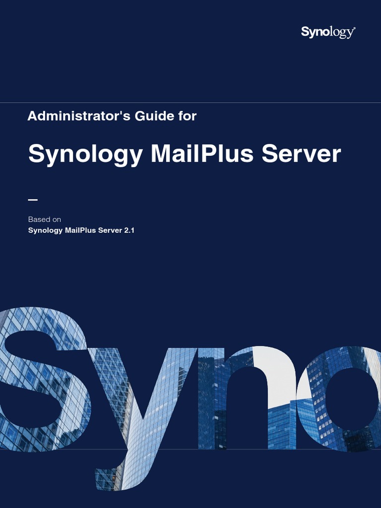 Synology MailPlus Server Admin Guide Enu | PDF | Domain Name System ...