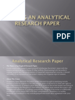 Writing An Analytical Research Paper1