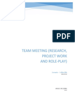 Team Meeting (Research, Project Work and Role-Play) : Scenario - Coffeeville