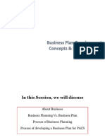 Business Plan Elements for PACS
