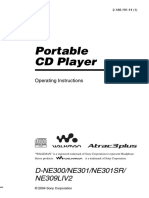 Portable CD Player: D-NE300/NE301/NE301SR/ NE309LIV2