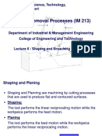 Material Removal Processes (IM 213) : Arab Academy For Science, Technology, and Maritime Transport