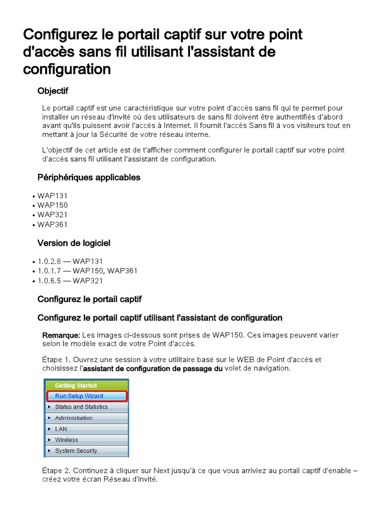 Configurer un portail captif WiFi | PDF | Standards de réseaux ...