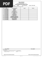 Online Examination Attendance Sheet: Anna University