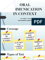 Oral Communication in Context: Ms. Abigail T. Cabanes
