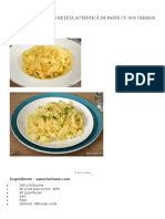 Fettuccine Alfredo Rețeta Autentică de Paste Cu Sos Cremos de Parmezan Și Unt