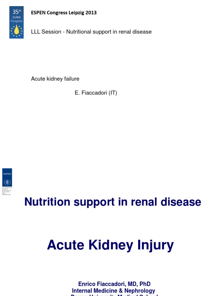Nutrition Support in Renal Disease. Acute Kidney Injury | PDF ...