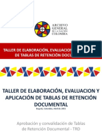 Taller elaboración TRD