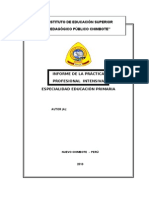 Modelo de Informe de Practica