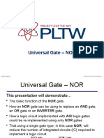 Universal Gate - NOR: © 2014 Project Lead The Way, Inc. Digital Electronics