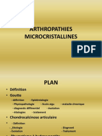 4- Rhumatologie - Arthropathies Microcristallines
