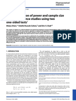 Exact Calculation of Power and Sample Size in Bioequivalence Studies Using Two One-Sided Tests