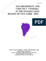 Cost of Establishment and Production of v. Vinifera Grapes in The Finger Lakes Region of New York 2019 VD