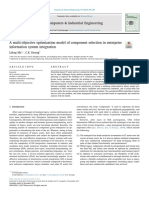 A Multi Objective Optimization Model of Componen Selection in Entr Is Integration