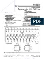 Flash Erasable, Reprogrammable CMOS PAL® Device: PALCE22V10