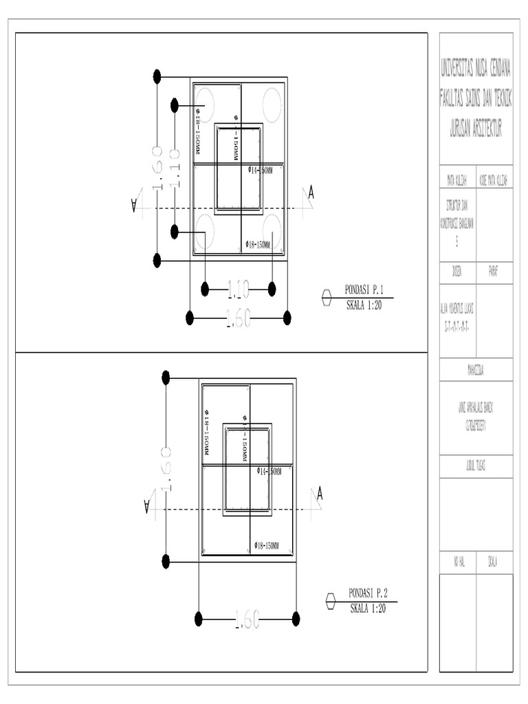 Detail Pondasi | PDF