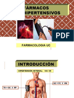 Fármacos antihipertensivos más utilizados