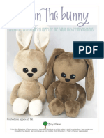 Cotton The Bunny: Pattern and Instructions To Complete One Bunny With 2 Ear Variations
