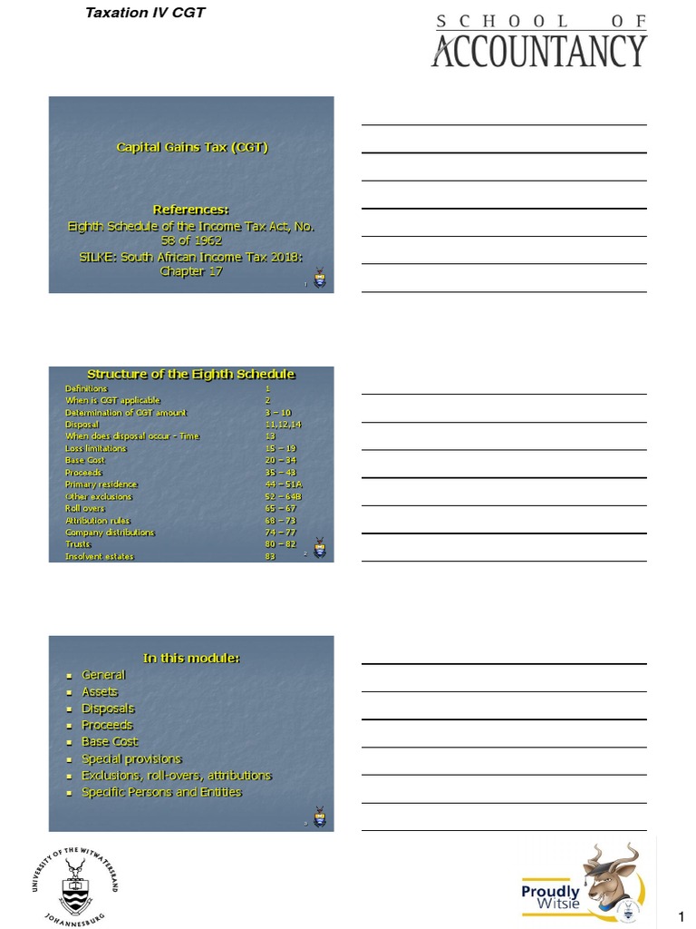 Understanding Capital Gains Tax (CGT) | PDF | Capital Gains Tax | Tax ...