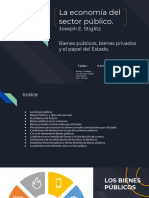 La Economía Del Sector Público Bienes Públicos, Bienes Privados y El Papel Del Estado. Microeconomía 8° Trimestre