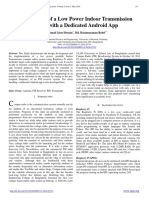 Development of A Low Power Indoor Transmission System With A Dedicated Android App