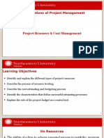 PJM5900 Week 5 - Project Resource & Cost Management - 2021