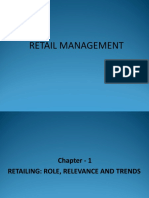 Retail Management Chapter on Role, Relevance and Trends