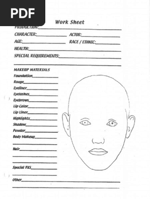 Makeup Design Template