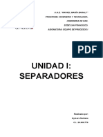 Unidad I Separadores