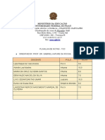 Planilha de Notas TCC