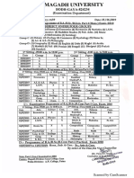 Examination Programme of B.ab .SCB .Com - Part I Hon. Exam 2018