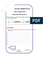 Tarea - Perfil Longitudinal y Secciones Transversales