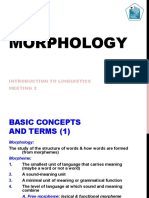 Introduction To Morphology (Miss Tantri)