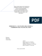 Ejercicio #4 - Calculo de Carga Maxima para Columna de Acero