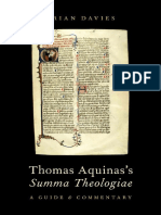 DAVIES, Brian - Thomas Aquinas - S Summa Theologiae. A Guide and Commentary
