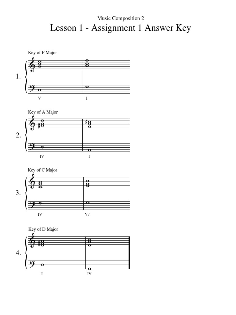 Lesson+01 Assignment+01+Answer+Key | PDF