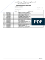 Government College of Engineering Amravati: Exam Registration List For ST-2020