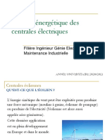 Analyse Énergétique Des Centrales Électriques: Filière Ingénieur Génie Electrique Et Maintenance Industrielle