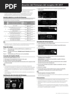 AV Receiver - Update - Instrucciones | PDF | Archivo de computadora | USB