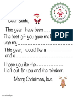 Christmas Letter Santa PDF