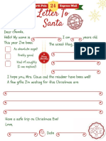 Letter to Santa Printable Template