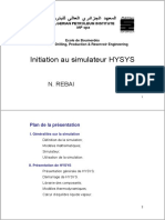 Cours d'Initiation de HYSYS Simulateur