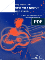 250057698 Thierry Tisserand Comme Des Chansons Vol 1 Ed Henri Lemoine