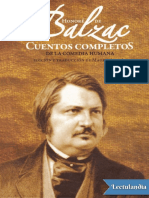 Cuentos Completos de La Comedia Humana Honore de Balzac